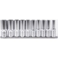 Licota TBS-23003 Набор глубоких торцевых головок 3/8" 12 гр. 8-22 мм 10пр. на линейке Licota TBS-23003 Набор глубоких торцевых головок 3/8" 12 гр. 8-22 мм 10пр. на линейке