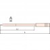 GARWIN GSS-YDC02 Шабер треугольного сечения с деревянной ручкой искробезопасный 20х300 мм