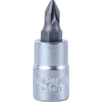 GARWIN V01PZ1 Головка торцевая с вставкой 1/4" PZ1