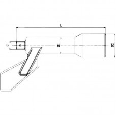 GARWIN 533010-4-34 Удлинитель для мультипликатора; 3/4”; 430 мм