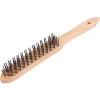 GARWIN 736002-4 Щетка 4-рядная металлическая с деревянной ручкой