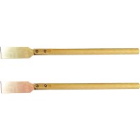 GARWIN GSS-XE02 Скребок искробезопасный 50 мм с удлиненной деревянной ручкой