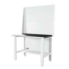 Верстак серии Industrial, 1200 мм, оцинк, экран 1000, светло-серый (7035)