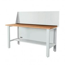 Верстак серии Industrial, 1700 мм, фанера, экран 500, светло-серый (7035) Верстак серии Industrial, 1700 мм, фанера, экран 500, светло-серый (7035)