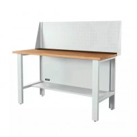 Верстак серии Industrial, 1500 мм, фанера, экран 500, светло-серый (7035) Верстак серии Industrial, 1500 мм, фанера, экран 500, светло-серый (7035)