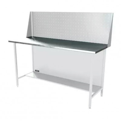 Верстак серии Standart, 1600 мм, оцинк, экран 500, светло-серый (7035)