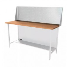 Верстак серии Standart, 1600 мм, фанера, экран 500 светло-серый (7035) Верстак серии Standart, 1600 мм, фанера, экран 500 светло-серый (7035)