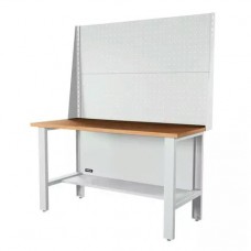 Верстак серии Industrial, 1500 мм, фанера, экран 1000, светло-серый (7035)