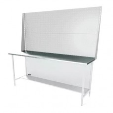 Верстак серии Standart, 2000 мм, оцинк, экран 1000, светло-серый (7035)