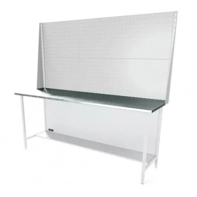 Верстак серии Standart, 2000 мм, оцинк, экран 1000, светло-серый (7035)