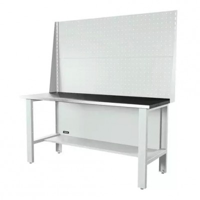 Верстак серии Industrial, 1700 мм, оцинк, экран 1000, светло-серый (7035)