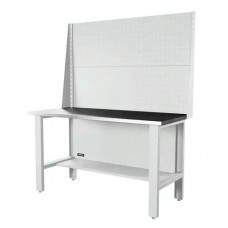 Верстак серии Industrial, 1500 мм, оцинк, экран 1000, светло-серый (7035)