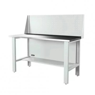 Верстак серии Industrial, 1500 мм, оцинк, экран 500, светло-серый (7035)