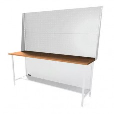 Верстак серии Standart, 2000 мм, фанера, экран 1000 светло-серый (7035)