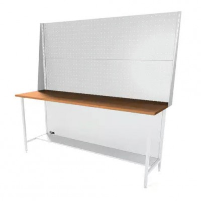 Верстак серии Standart, 2000 мм, фанера, экран 1000 светло-серый (7035) Верстак серии Standart, 2000 мм, фанера, экран 1000 светло-серый (7035)