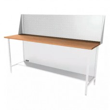 Верстак серии Standart, 2000 мм, фанера, экран 500, светло-серый (7035)