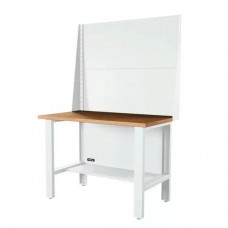 Верстак серии Industrial, 1200 мм, фанера, экран 1000, светло-серый (7035)