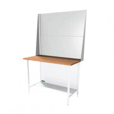 Верстак серии Standart, 1200 мм, фанера, экран 1000, светло-серый (7035) Верстак серии Standart, 1200 мм, фанера, экран 1000, светло-серый (7035)