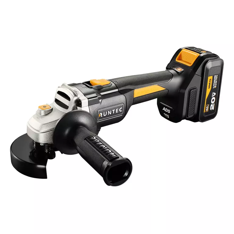 Шлифмашина угловая аккумуляторная RUNTEC PRO 125 мм, 20В, 2*4Ач, 900Вт Шлифмашина угловая аккумуляторная RUNTEC PRO 125 мм, 20В, 2*4Ач, 900Вт