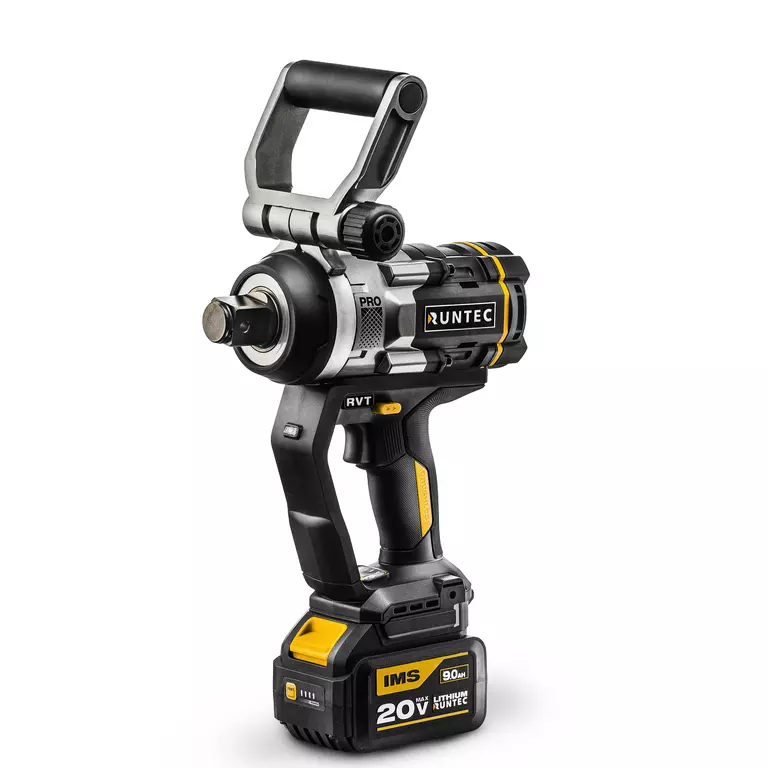Гайковерт ударный аккумуляторный RUNTEC PRO 1", 20В, 2*9Ач, 2300Нм