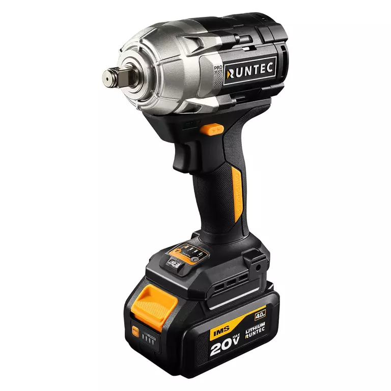 Гайковерт ударный аккумуляторный RUNTEC PRO 1/2", 20В, 2*4Ач, 750Нм Гайковерт ударный аккумуляторный RUNTEC PRO 1/2", 20В, 2*4Ач, 750Нм