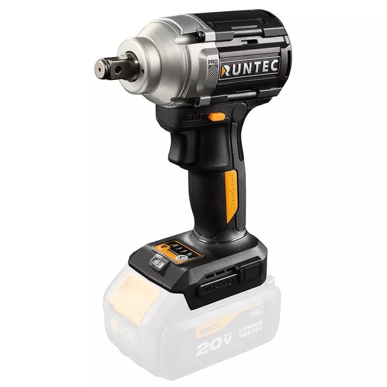 Гайковерт ударный аккумуляторный RUNTEC PRO 1/2", 20В, 500Нм
