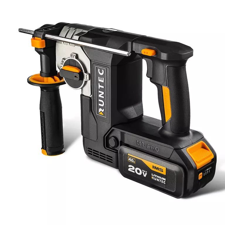 Перфоратор аккумуляторный RUNTEC PRO 2.3Дж, 20В, 2*4Ач, 750Вт
