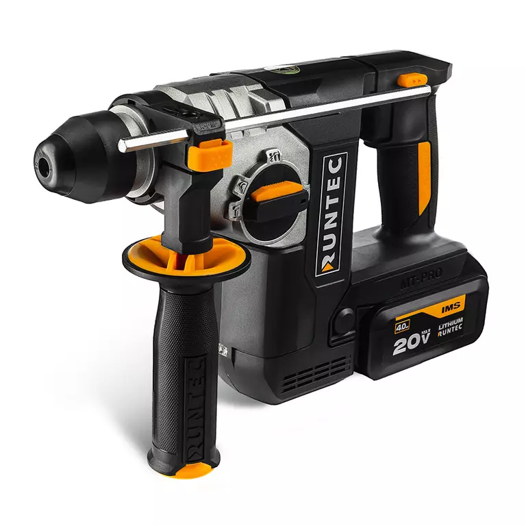 Перфоратор аккумуляторный RUNTEC PRO 2.3Дж, 20В, 2*4Ач, 750Вт