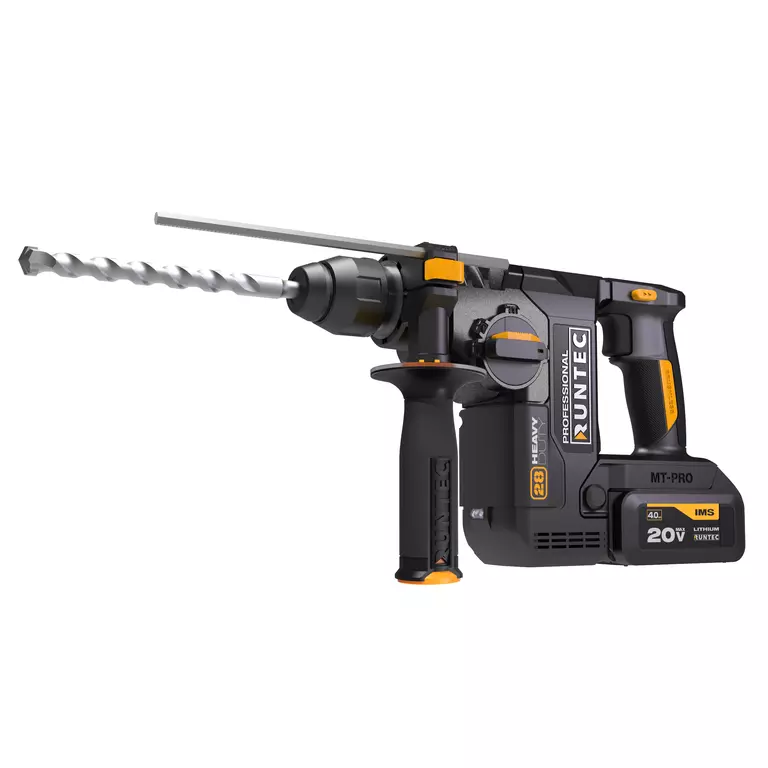 Перфоратор аккумуляторный RUNTEC PRO 2.9Дж, 20В, 2*4Ач, 850Вт