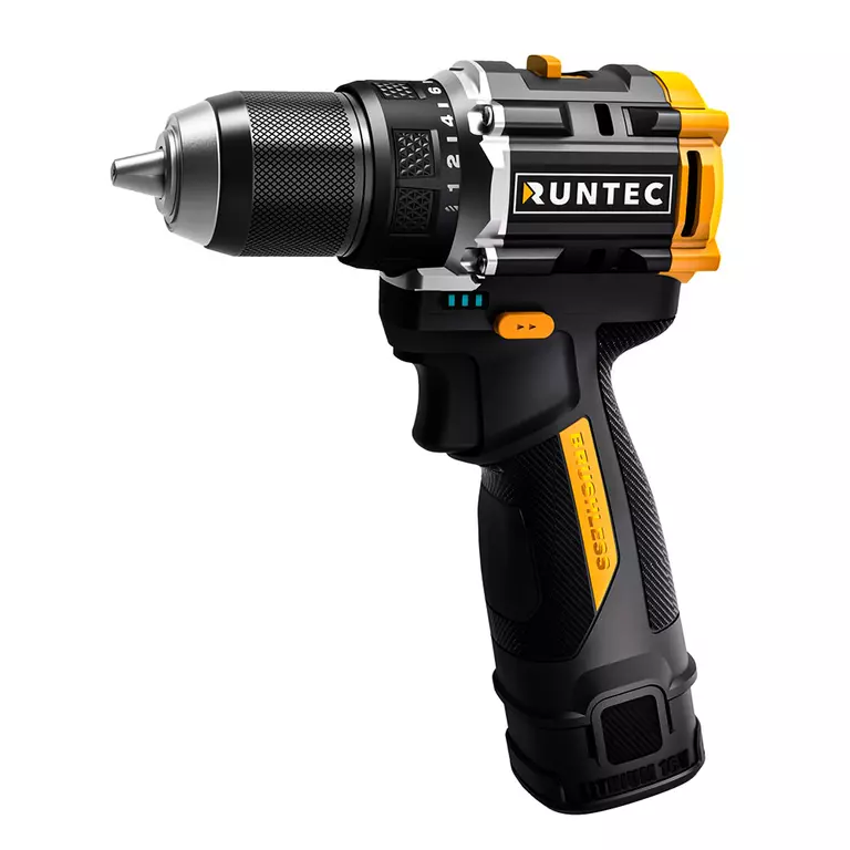 Дрель-шуруповерт аккумуляторная RUNTEC PRO 10 мм, 16В, 2*2Ач, 50Нм