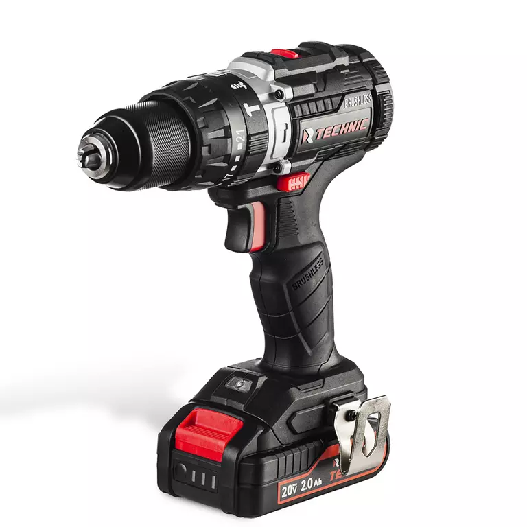 Дрель-шуруповерт ударная аккумуляторная RUNTEC TECHNIC 13 мм, 20В, 2*2Ач, 40Нм