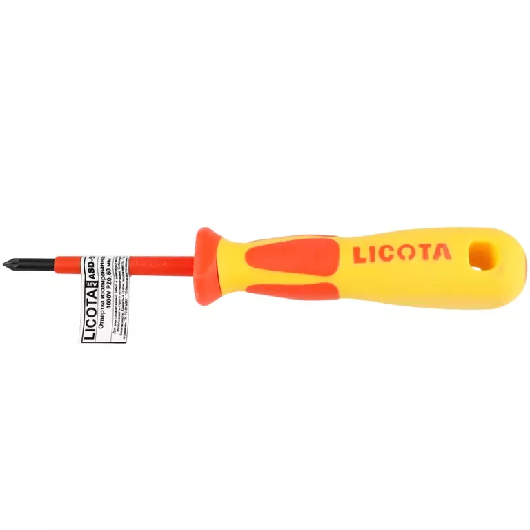 Licota ASD-930600 Отвертка изолированная VDE 1000V (крест) PZ.0, 60 мм