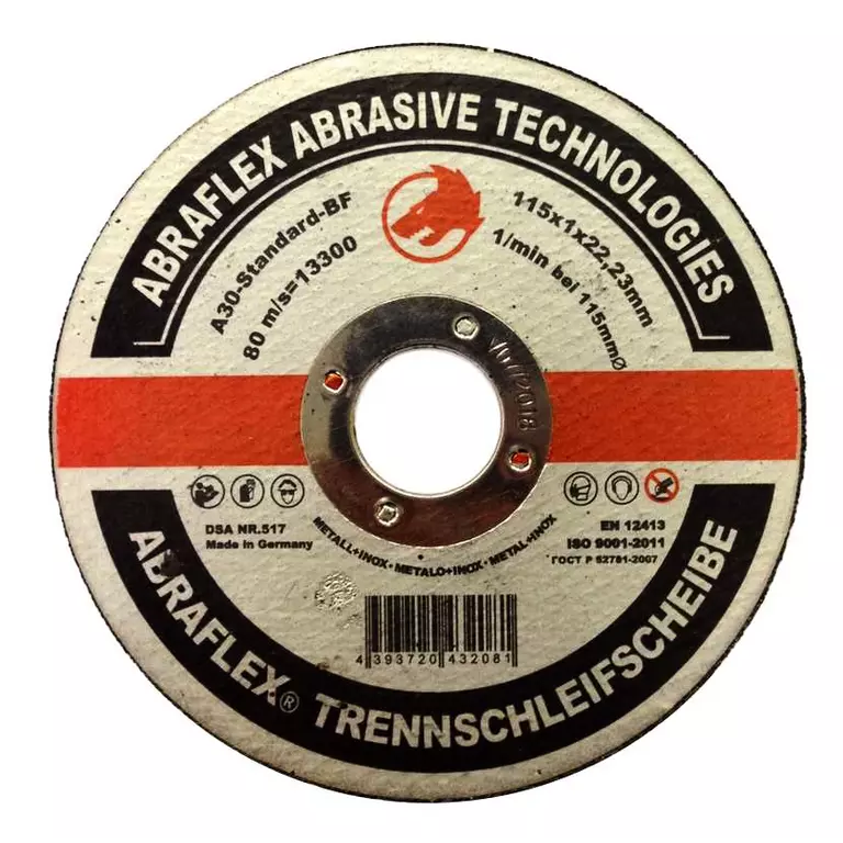Abraflex УТ0007505 Круг отрезной 115x1,0x22,23 A30 S-BF41 мет/нерж