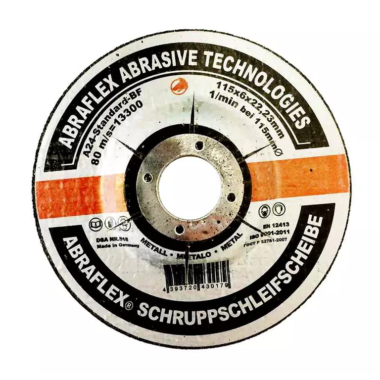 Abraflex УТ0007754 Круг зачистной 115x6,0x22,23 A24 S-BF27 металл