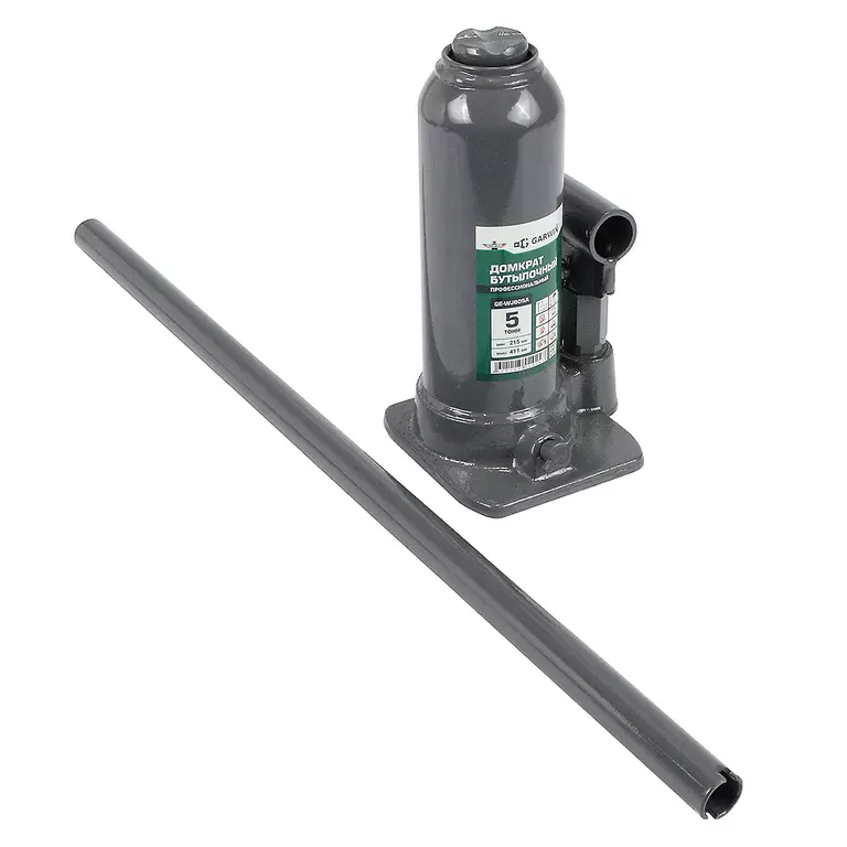 GARWIN GE-WJ005A Домкрат бутылочный профессиональный г/п 5 т, 215-430 мм GARWIN GE-WJ005A Домкрат бутылочный профессиональный г/п 5 т, 215-430 мм