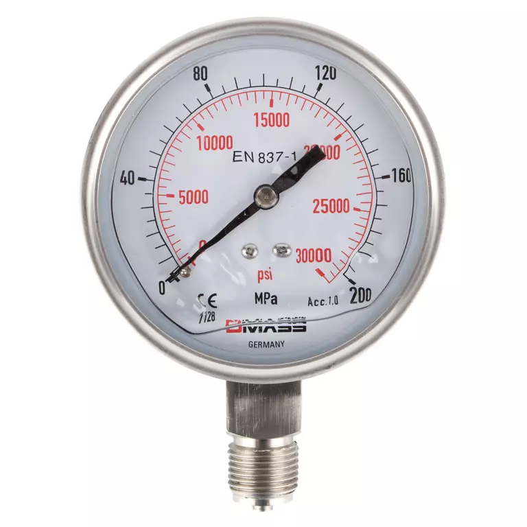 Манометр гидравлический; 2800 бар; 100 мм; 1/2” BSP