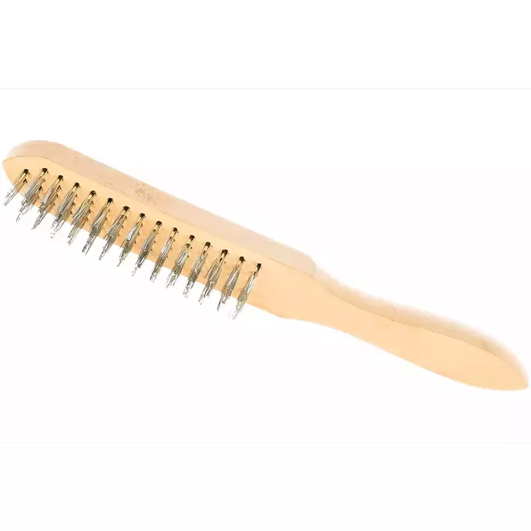 GARWIN 736002-4 Щетка 4-рядная металлическая с деревянной ручкой