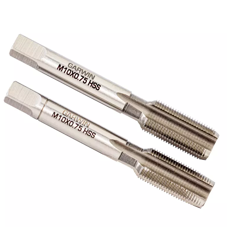 GARWIN GM-TF100075 Метчики ручные M10х0,75, HSS-G, DIN 2181, 6H, комплект из 2 шт.