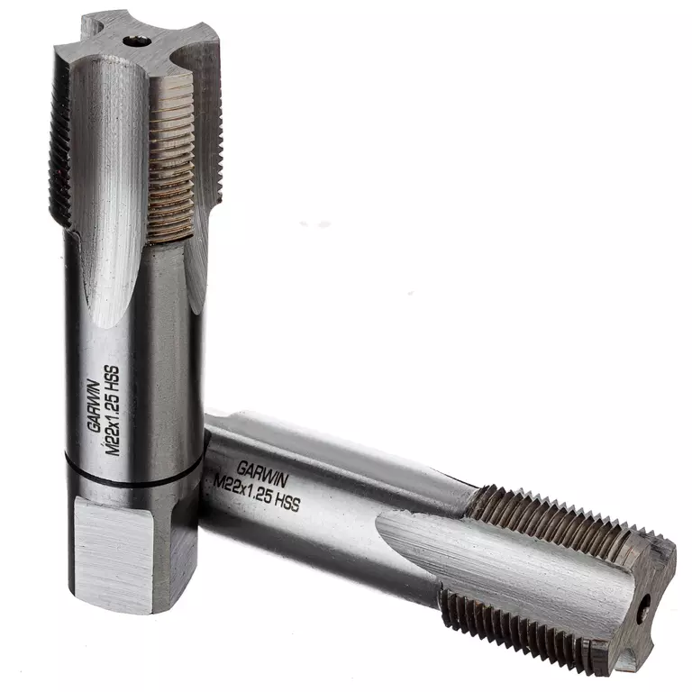 GARWIN GM-TF220125 Метчики ручные M22х1,25, HSS-G, DIN 2181, 6H, комплект из 2 шт.