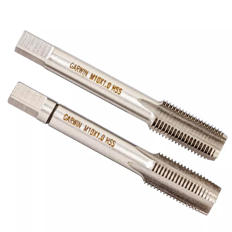GARWIN GM-TF100100 Метчики ручные M10x1, HSS-G, DIN 2181, 6H, комплект из 2 шт.