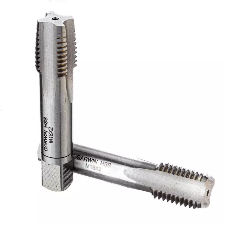 GARWIN GM-TF180200 Метчики ручные M18х2, HSS-G, DIN 2181, 6H, комплект из 2 шт.