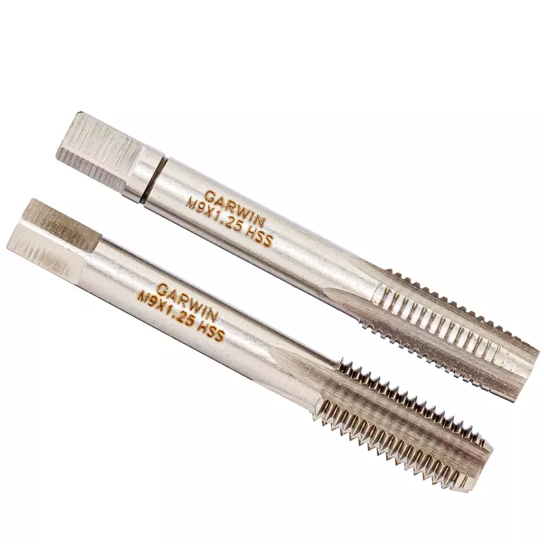 GARWIN GM-TC09125 Метчики ручные M9, HSS-G, DIN 352, 6H, комплект из 2 шт.