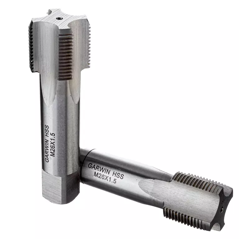 GARWIN GM-TF260150 Метчики ручные M26х1,5, HSS-G, DIN 2181, 6H, комплект из 2 шт.