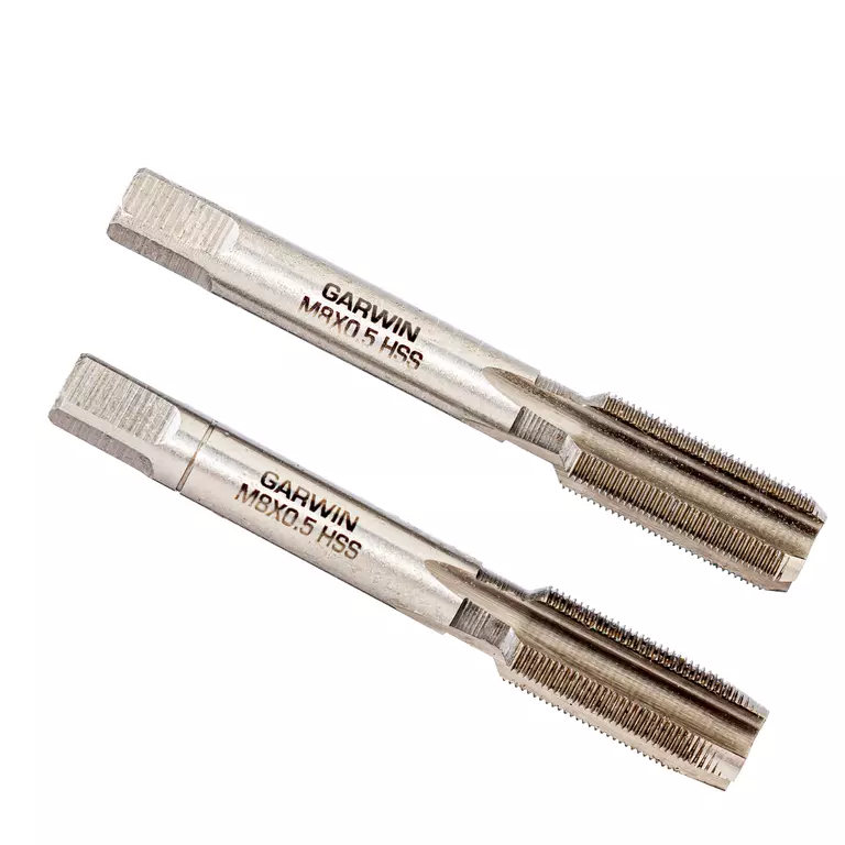 GARWIN GM-TF080050 Метчики ручные M8х0,5, HSS-G, DIN 2181, 6H, комплект из 2 шт.