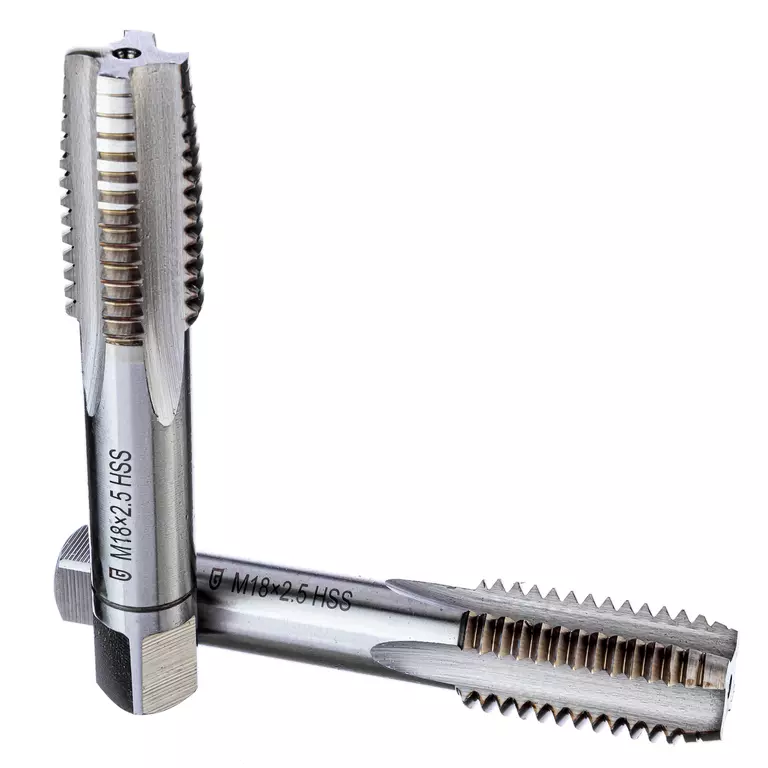 GARWIN GM-TC18250 Метчики ручные M18, HSS-G, DIN 352, 6H, комплект из 2 шт.