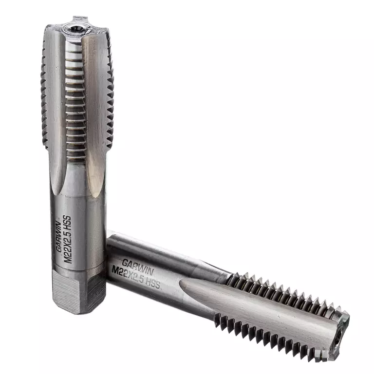 GARWIN GM-TC22250 Метчики ручные M22, HSS-G, DIN 352, 6H, комплект из 2 шт.
