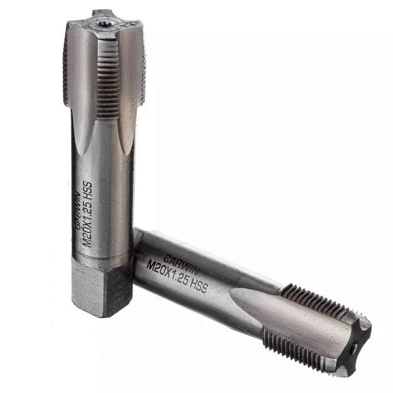 GARWIN GM-TF200125 Метчики ручные M20х1,25, HSS-G, DIN 2181, 6H, комплект из 2 шт.