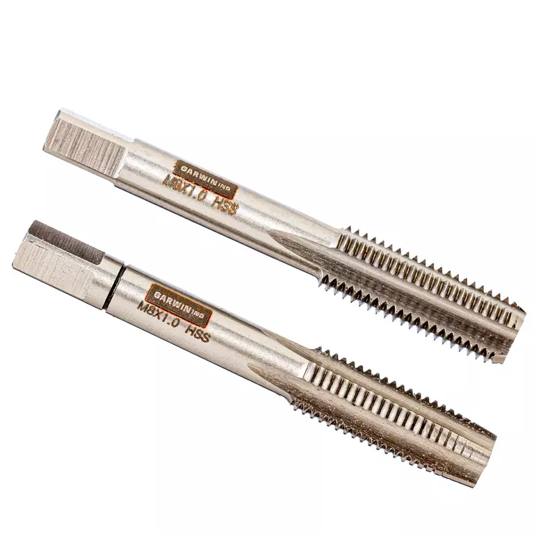 GARWIN GM-TF080100 Метчики ручные M8x1, HSS-G, DIN 2181, 6H, комплект из 2 шт.