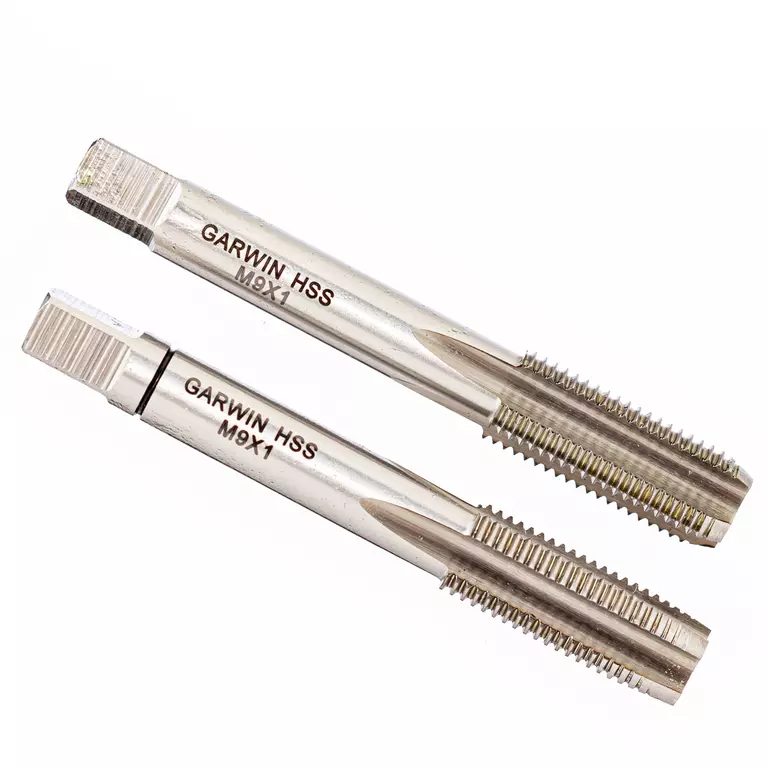 GARWIN GM-TF090100 Метчики ручные M9х1, HSS-G, DIN 2181, 6H, комплект из 2 шт.