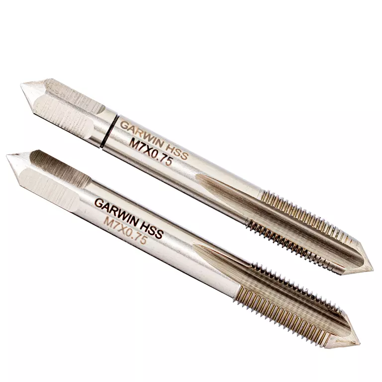 GARWIN GM-TF070075 Метчики ручные M7х0,75, HSS-G, DIN 2181, 6H, комплект из 2 шт.